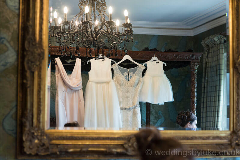 Wedding Dresses Viewed in Mirror