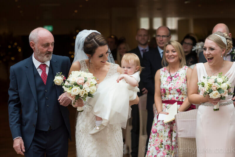 Claire & Baby Walking Down the Aisle