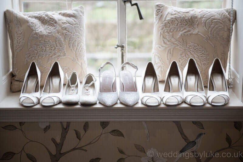 Line of Ladies Wedding Shoes