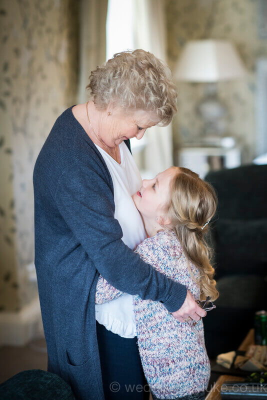 Grandmother & Granddaughter Hugging